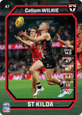 Teamcoach 2026 Base Common Card #47 Callum Wilkie - St Kilda
