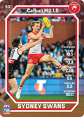 Teamcoach 2026 Base Common Card #50 Callum Mills - Sydney Swans