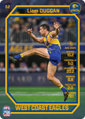 Teamcoach 2026 Base Common Card #52 Liam Duggan - West Coast Eagles