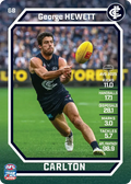 Teamcoach 2026 Base Common Card #68 George Hewett - Carlton