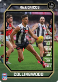 Teamcoach 2026 Base Common Card #71 Nick Daicos - Collingwood