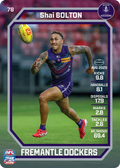 Teamcoach 2026 Base Common Card #78 Shai Bolton - Fremantle