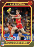 Teamcoach 2026 Base Common Card #87 Noah Anderson - Gold Coast Suns
