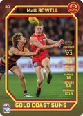 Teamcoach 2026 Base Common Card #90 Matt Rowell - Gold Coast Suns