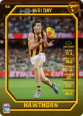 Teamcoach 2026 Base Common Card #94 Will Day - Hawthorn
