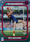 Teamcoach 2026 Base Common Card #97 Harvey Langford - Melbourne