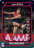 Teamcoach 2026 Base Common Card #98 Jack Steele - Melbourne