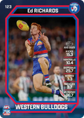 Teamcoach 2026 Base Common Card #123 Ed Richards - Western Bulldogs