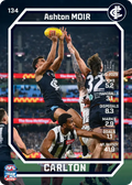 Teamcoach 2026 Base Common Card #134 Ashton Moir - Carlton