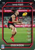 Teamcoach 2026 Base Common Card #139 Isaac Kako - Essendon