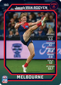 Teamcoach 2026 Base Common Card #160 Jacob van Rooyen - Melbourne