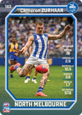 Teamcoach 2026 Base Common Card #163 Cameron Zurhaar - North Melbourne