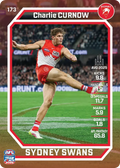 Teamcoach 2026 Base Common Card #173 Charlie Curnow - Sydney Swans