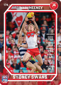 Teamcoach 2026 Base Common Card #174 Isaac Heeney - Sydney Swans