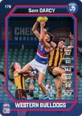 Teamcoach 2026 Base Common Card #178 Sam Darcy - Western Bulldogs