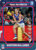 Teamcoach 2026 Base Common Card #179 Aaron Naughton - Western Bulldogs