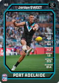 Teamcoach 2026 Base Common Card #193 Jordon Sweet - Port Adelaide