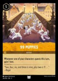 Disney Lorcana: Into the Inklands set 3. 99 Puppies uncommon trading card.