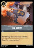 Disney Lorcana: Into the Inklands set 3. Ba-Boom! common trading card.