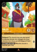 Disney Lorcana: Into the Inklands set 3. Baloo "Von Bruinwald XIII" rare trading card.