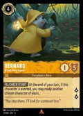 Disney Lorcana: Into the Inklands set 3. Bernard "Brand-New Agent" rare trading card.