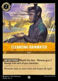 Disney Lorcana: Into the Inklands set 3. Cleansing Rainwater common trading card.