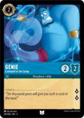 Disney Lorcana: Into the Inklands set 3. Genie "Itty Bitty Living Space" uncommon trading card.