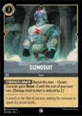 Disney Lorcana: Into the Inklands set 3. Gizmosuit common trading card.
