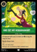 Disney Lorcana: Into the Inklands set 3. Has Set My Heaaaaaart uncommon trading card.