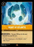 Disney Lorcana: Into the Inklands set 3. Heart of Atlantis rare trading card.