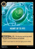 Disney Lorcana: Into the Inklands set 3. Heart of Te Fiti rare trading card.