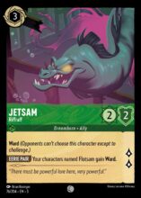 Disney Lorcana: Into the Inklands set 3. Jetsam "Riffraff" common trading card.
