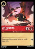 Disney Lorcana: Into the Inklands set 3. Jim Hawkins "Thrill Seeker" common trading card.