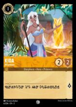 Disney Lorcana: Into the Inklands set 3. Kida "Atlantean" common trading card.