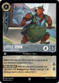 Disney Lorcana: Into the Inklands set 3. Little John "Resourceful Outlaw" super rare trading card.