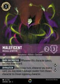 Disney Lorcana: Into the Inklands set 3. Maleficent "Mistress of all Evil" Enchanted trading card.