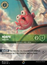 Disney Lorcana: Into the Inklands set 3. Morph "Space Goo" Enchanted trading card.