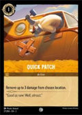 Disney Lorcana: Into the Inklands set 3. Quick Patch common trading card.