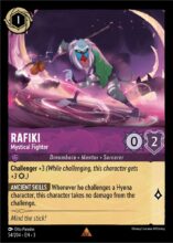 Disney Lorcana: Into the Inklands set 3. Rafiki "Mystical Fighter" rare trading card.