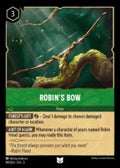 Disney Lorcana: Into the Inklands set 3. Robin's Bow uncommon trading card.