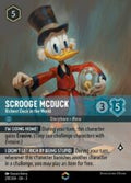 Disney Lorcana: Into the Inklands set 3. Scrooge McDuck "Richest Duck in the World" Enchanted trading card.