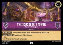 Disney Lorcana: Into the Inklands set 3. The Sorcerer's Tower "Wondrous Workspace" uncommon trading card.