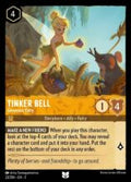 Disney Lorcana: Into the Inklands set 3. Tinker Bell "Generous Fairy" uncommon trading card.