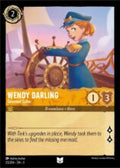 Disney Lorcana: Into the Inklands set 3. Wendy Darling "Talented Sailor" uncommon trading card.