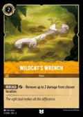 Disney Lorcana: Into the Inklands set 3. Wildcat's Wrench uncommon trading card.