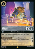 Disney Lorcana Set 2 Rise of the Floodborn. Beast "Tragic Hero" legendary trading card.
