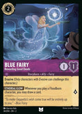 Disney Lorcana Set 2 Rise of the Floodborn. Blue Fairy "Rewarding Good Deeds" uncommon trading card.
