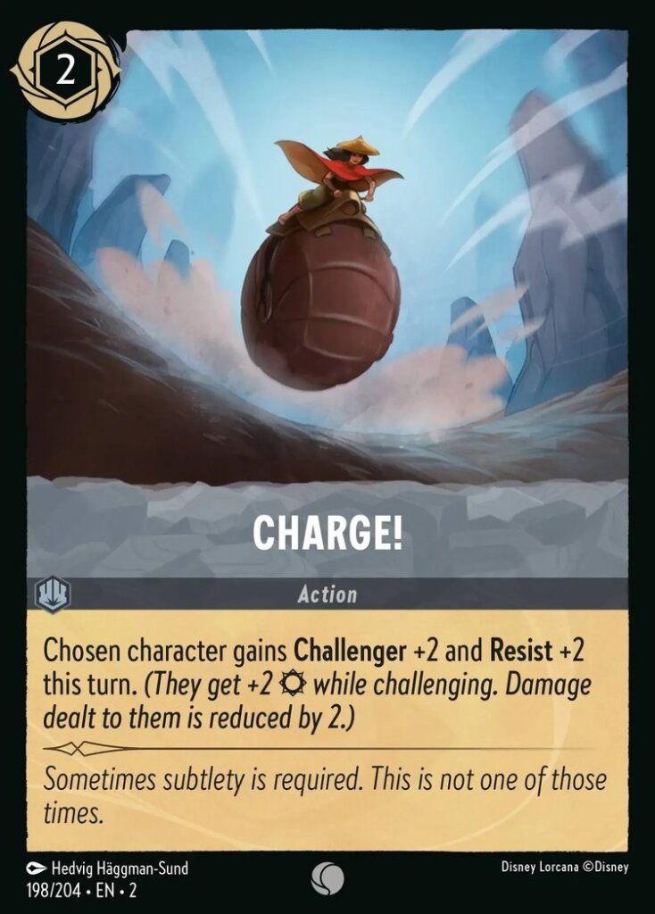 Disney Lorcana Set 2 Rise of the Floodborn. Charge common card.