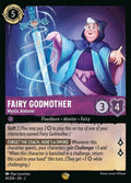 Disney Lorcana Set 2 Rise of the Floodborn. Fairy Godmother "Mystic Armorer" legendary trading card.