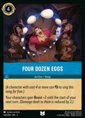 Disney Lorcana Set 2 Rise of the Floodborn. Four Dozen Eggs uncommon trading card.